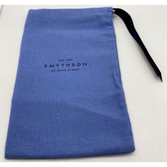 Smythson of Bond Street Panama Glasses Case Black Cross Grain Leather Spain - Picture 4 of 14